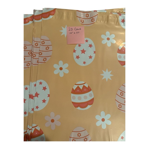 20 Count Easter Egg Poly Mailers 14" x 17" - Picture 3 of 4